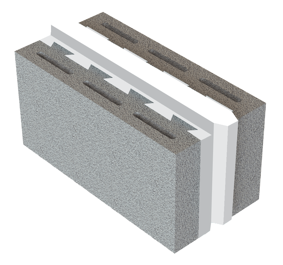 بلك العازل المحزز المتداخل بنظام التعشيق الهندسي لعزل حراري فائق