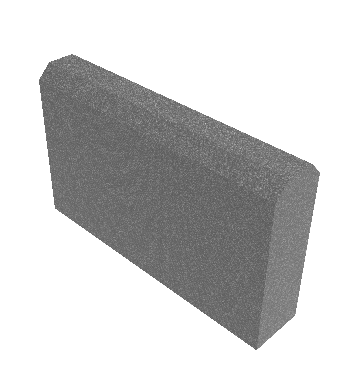 البلدورة الخرسانية الجاهزة للأرصفة والحدائق بلون رمادي