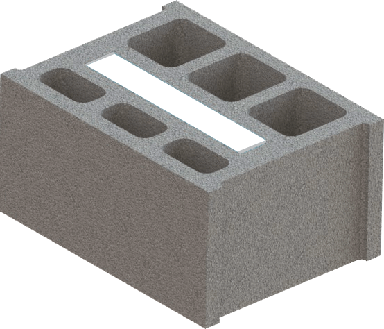 بلك معزول بشريحة بيضاء للعزل الحراري