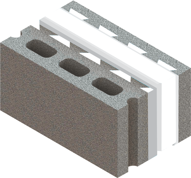 عازل محزز متصل