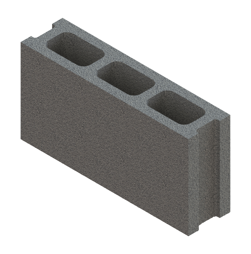 بلك مباني 3 فتحات من دي سي بلوك لتسهيل تمديدات السباكة والكهرباء